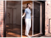 Cửa lưới chống muỗi kéo xếp không ray cao cấp Cửa lưới chống muỗi kép xếp không ray cao cấp