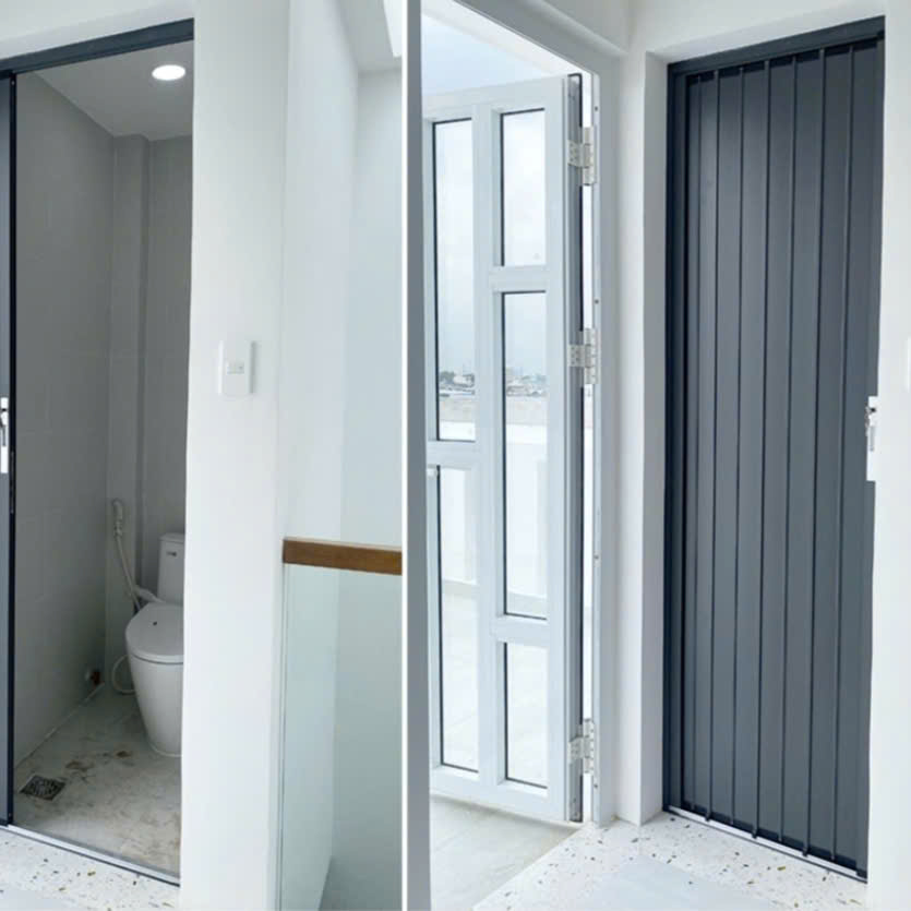 Cửa xếp lá nhôm cao cấp